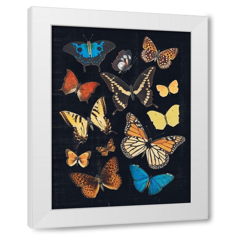 Collected Flutter IV White Modern Wood Framed Art Print by Barnes, Victoria