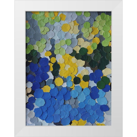 Lake Como Garden White Modern Wood Framed Art Print by Good, Coco