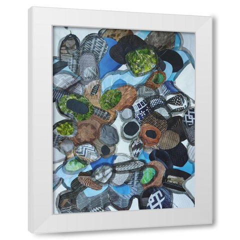 Catalina Island Blue Glass White Modern Wood Framed Art Print by Good, Coco