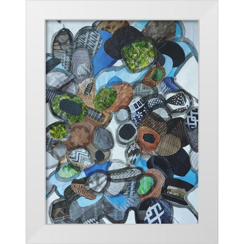 Catalina Island Blue Glass White Modern Wood Framed Art Print by Good, Coco