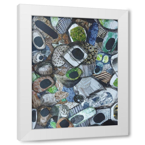 Cornwall Beach Glass White Modern Wood Framed Art Print by Good, Coco