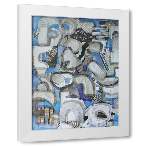 Mediterranean Port I White Modern Wood Framed Art Print by Good, Coco
