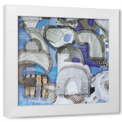 Mediterranean Port III White Modern Wood Framed Art Print by Good, Coco