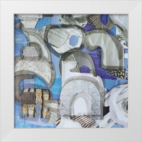 Mediterranean Port III White Modern Wood Framed Art Print by Good, Coco