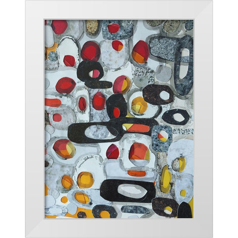 Fruit Collage I White Modern Wood Framed Art Print by Good, Coco