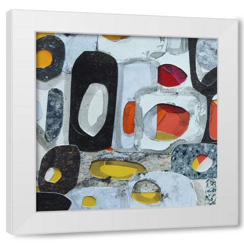 Fruit Collage III White Modern Wood Framed Art Print by Good, Coco