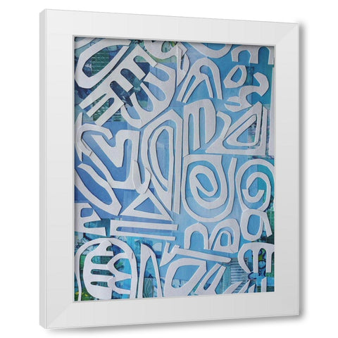 Santorini White Modern Wood Framed Art Print by Good, Coco