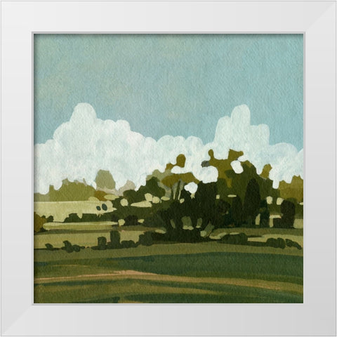 Lush Summer II White Modern Wood Framed Art Print by Caroline, Emma