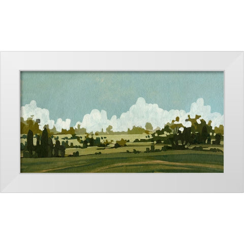 Lush Summer III White Modern Wood Framed Art Print by Caroline, Emma