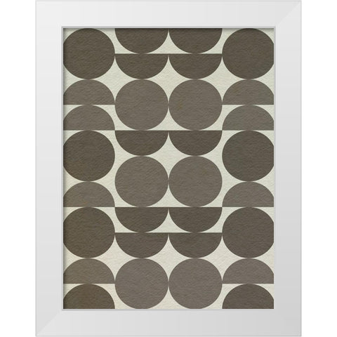 Neutral Subtle Shift I White Modern Wood Framed Art Print by Caroline, Emma