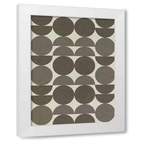 Neutral Subtle Shift II White Modern Wood Framed Art Print by Caroline, Emma