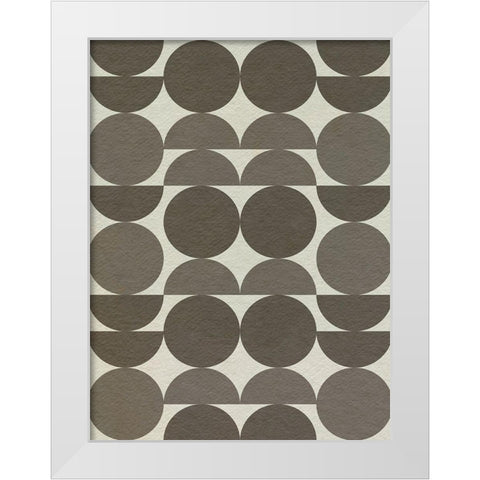 Neutral Subtle Shift II White Modern Wood Framed Art Print by Caroline, Emma