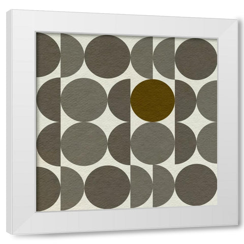 Parentheses I White Modern Wood Framed Art Print by Caroline, Emma