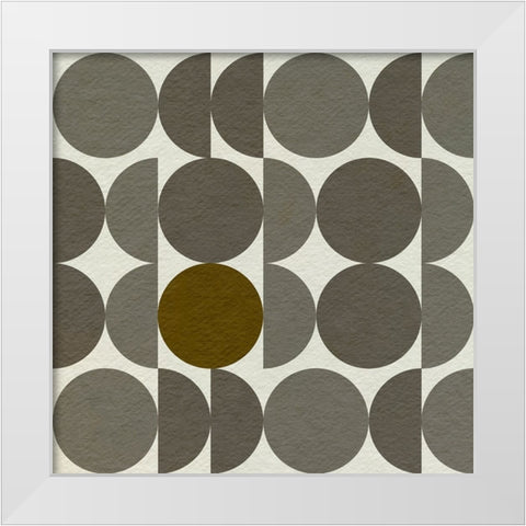 Parentheses II White Modern Wood Framed Art Print by Caroline, Emma