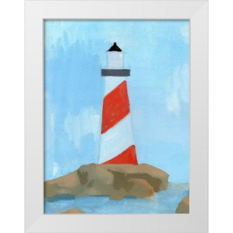 Lookout Point I White Modern Wood Framed Art Print by Green, Jacob