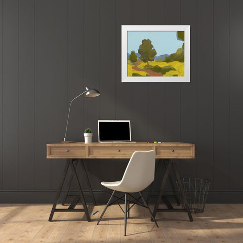 Bright Park I White Modern Wood Framed Art Print by Green, Jacob