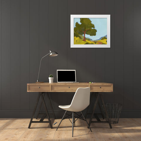 Bright Park II White Modern Wood Framed Art Print by Green, Jacob