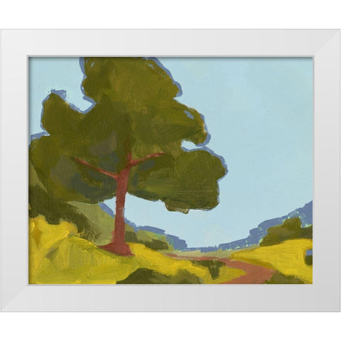 Bright Park II White Modern Wood Framed Art Print by Green, Jacob