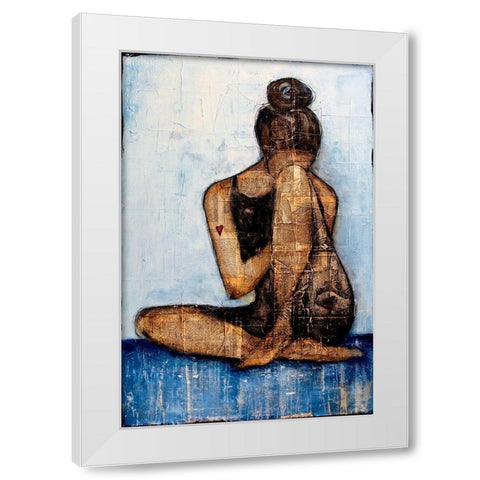 Dont Break My Heart White Modern Wood Framed Art Print by Ashley, Erin