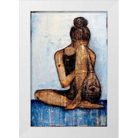 Dont Break My Heart White Modern Wood Framed Art Print by Ashley, Erin