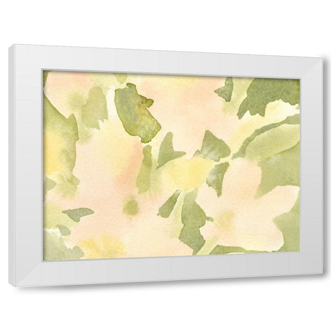 Verdant Floral Abstract I White Modern Wood Framed Art Print by Caroline, Emma