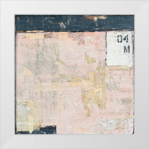 Embraced I White Modern Wood Framed Art Print by Ashley, Erin