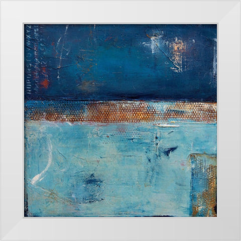 Midnight Train White Modern Wood Framed Art Print by Ashley, Erin