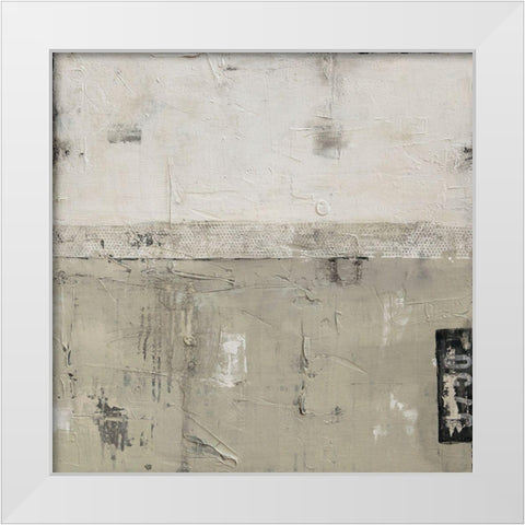 Sandstone White Modern Wood Framed Art Print by Ashley, Erin