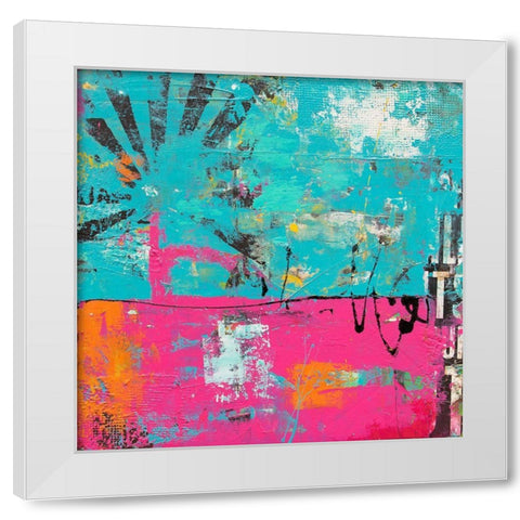 Colorful Emotion White Modern Wood Framed Art Print by Ashley, Erin