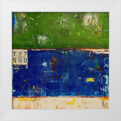 Home Base White Modern Wood Framed Art Print by Ashley, Erin