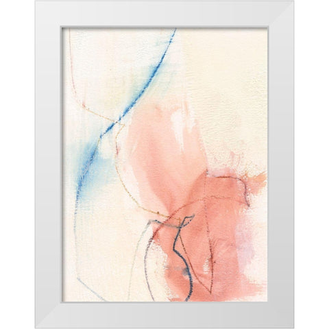 Barxan II White Modern Wood Framed Art Print by Jachimiec, Sue