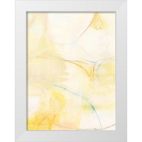 Barxan III White Modern Wood Framed Art Print by Jachimiec, Sue
