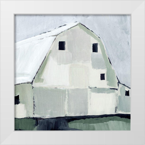 Blue Hour Barn III White Modern Wood Framed Art Print by Warren, Annie