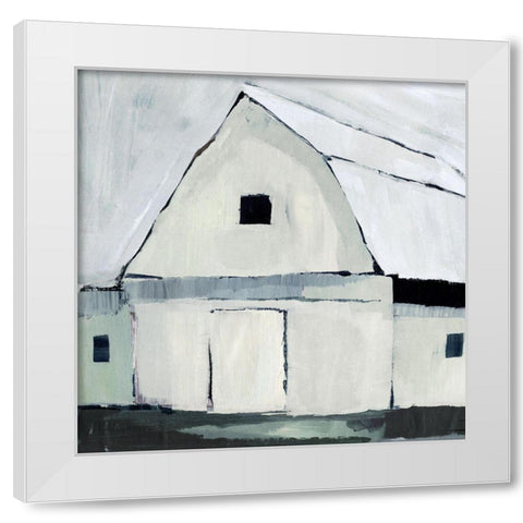 Blue Hour Barn IV White Modern Wood Framed Art Print by Warren, Annie