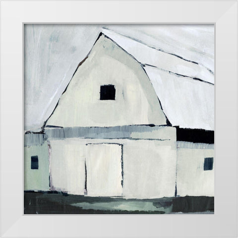 Blue Hour Barn IV White Modern Wood Framed Art Print by Warren, Annie