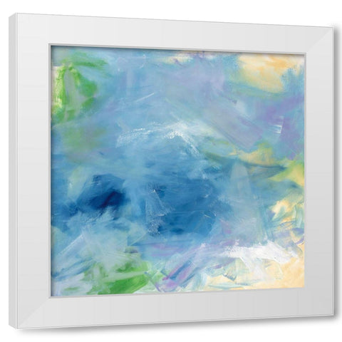 Pastel Sundance I White Modern Wood Framed Art Print by Guererra, Teodora