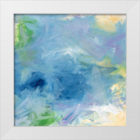 Pastel Sundance I White Modern Wood Framed Art Print by Guererra, Teodora