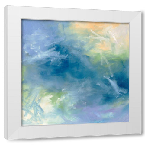 Pastel Sundance II White Modern Wood Framed Art Print by Guererra, Teodora