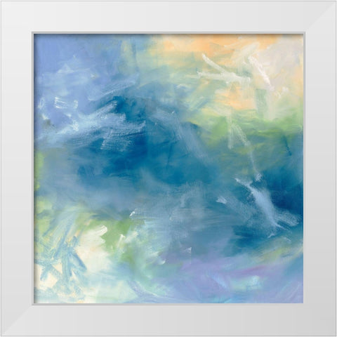 Pastel Sundance II White Modern Wood Framed Art Print by Guererra, Teodora