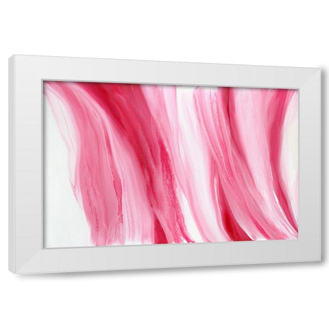 Peppermint Swirl White Modern Wood Framed Art Print by Guererra, Teodora
