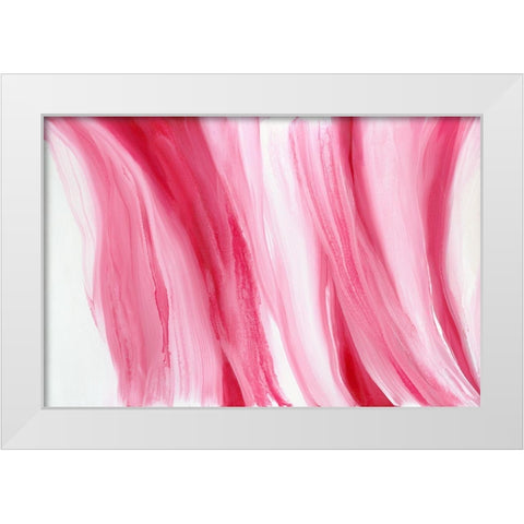 Peppermint Swirl White Modern Wood Framed Art Print by Guererra, Teodora