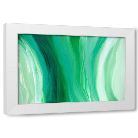 Velveteen Swirl White Modern Wood Framed Art Print by Guererra, Teodora