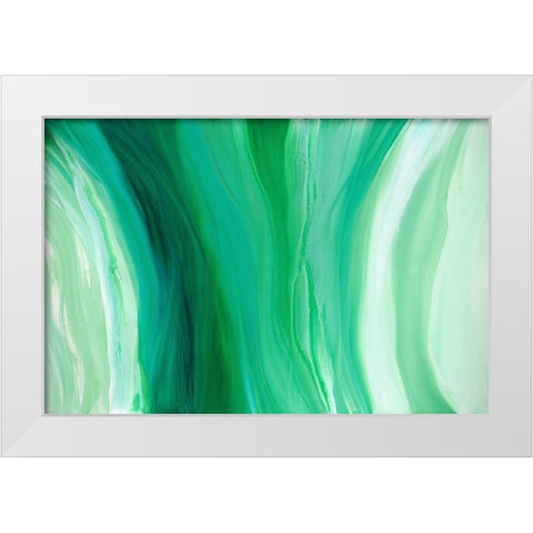 Velveteen Swirl White Modern Wood Framed Art Print by Guererra, Teodora