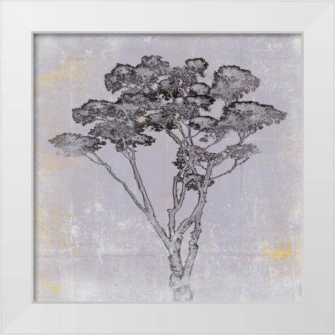 Adajio I White Modern Wood Framed Art Print by Aryai, Sia