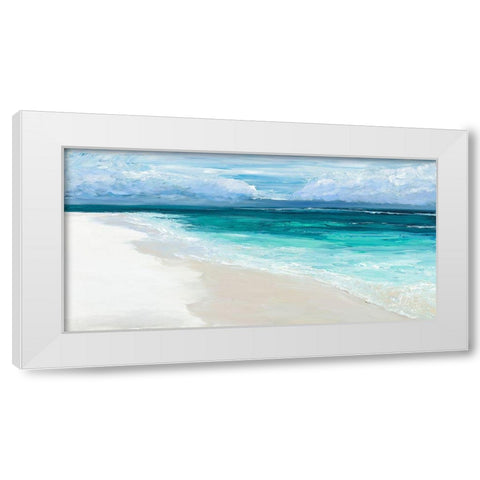 Bahama Storm White Modern Wood Framed Art Print by Wilkins, Suzanne