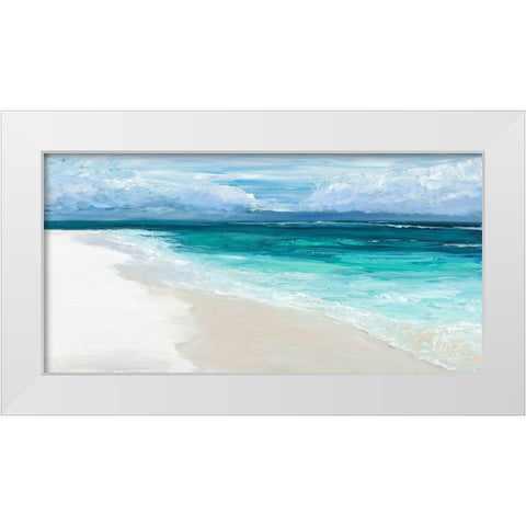 Bahama Storm White Modern Wood Framed Art Print by Wilkins, Suzanne