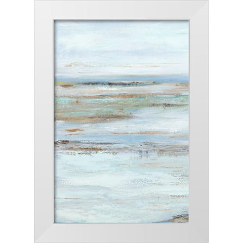 Muted Misty Marsh I White Modern Wood Framed Art Print by Wilkins, Suzanne