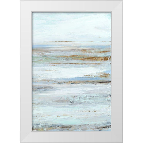 Muted Misty Marsh II White Modern Wood Framed Art Print by Wilkins, Suzanne