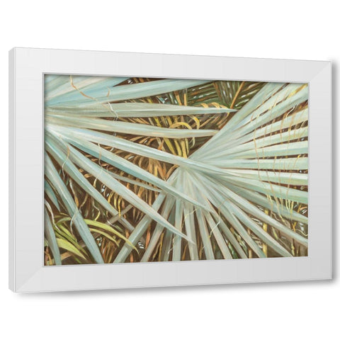 Suave Fronds White Modern Wood Framed Art Print by Wilkins, Suzanne