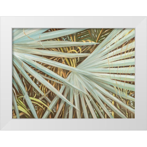 Suave Fronds White Modern Wood Framed Art Print by Wilkins, Suzanne